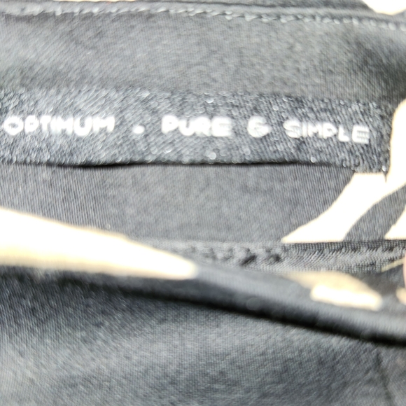 Optimum black and gold cropped cigarette pants in size 14 - Picture 9 of 14